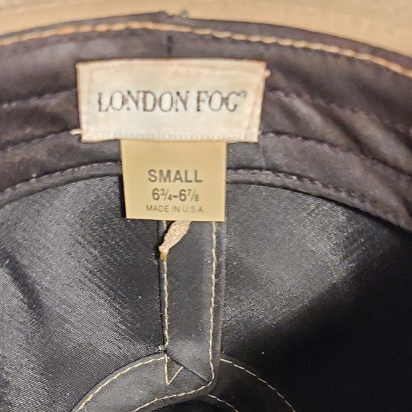 London Fog Fedora HAT size 6 3/4-6 7/8 Small color Beige  Great  Condition - Picture 11 of 11